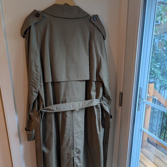 Vintage Harry Rosen Sedgwick Classic Mens Trench Coat – Size 44 Large / XL - Picture 3 of 11
